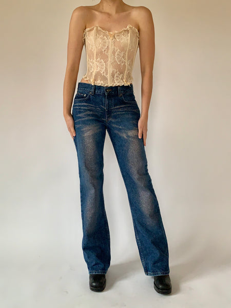 DKNY Glitter Jeans - Small