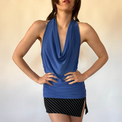 Y2K Cowl Neck Top (M/L)