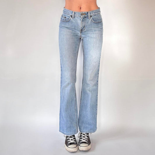 90s Light Wash Bootcut Jeans (XS)