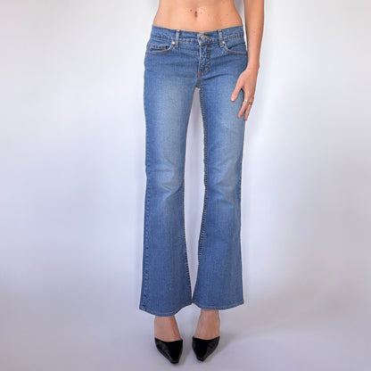 Bebe Y2K Low Rise Jeans (XS)