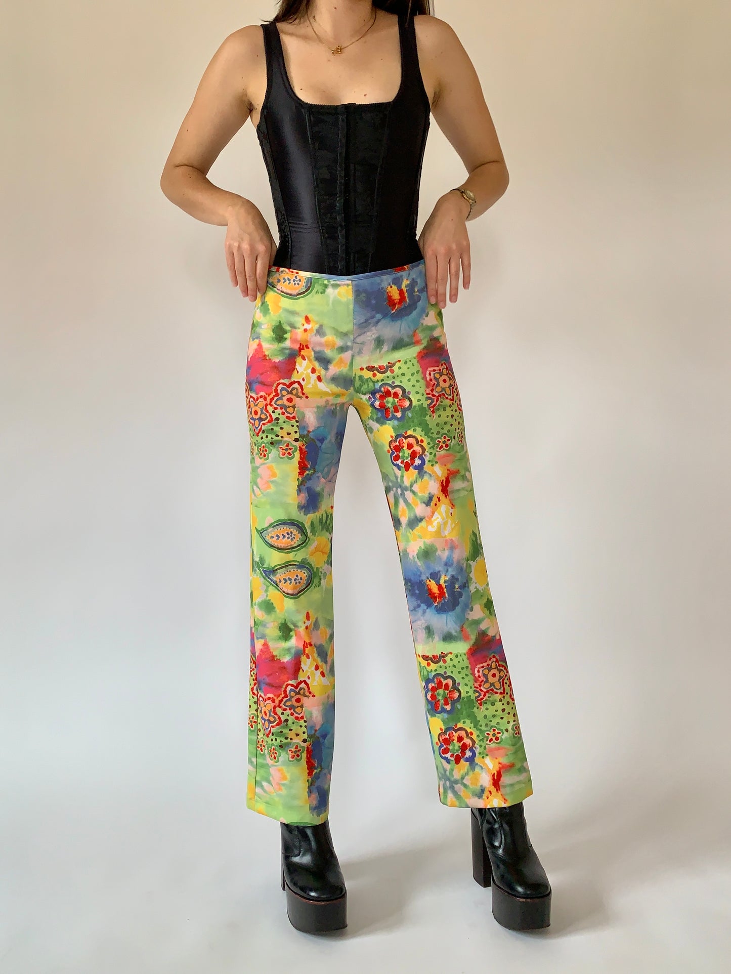 Vintage Watercolor Pants - Medium