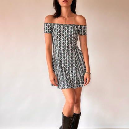 90s Plaid Mini Dress (S)