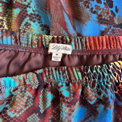 Y2K Snakeskin Tube Top (M)