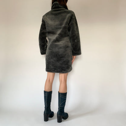 Vintage Faux Fur Coat (S)