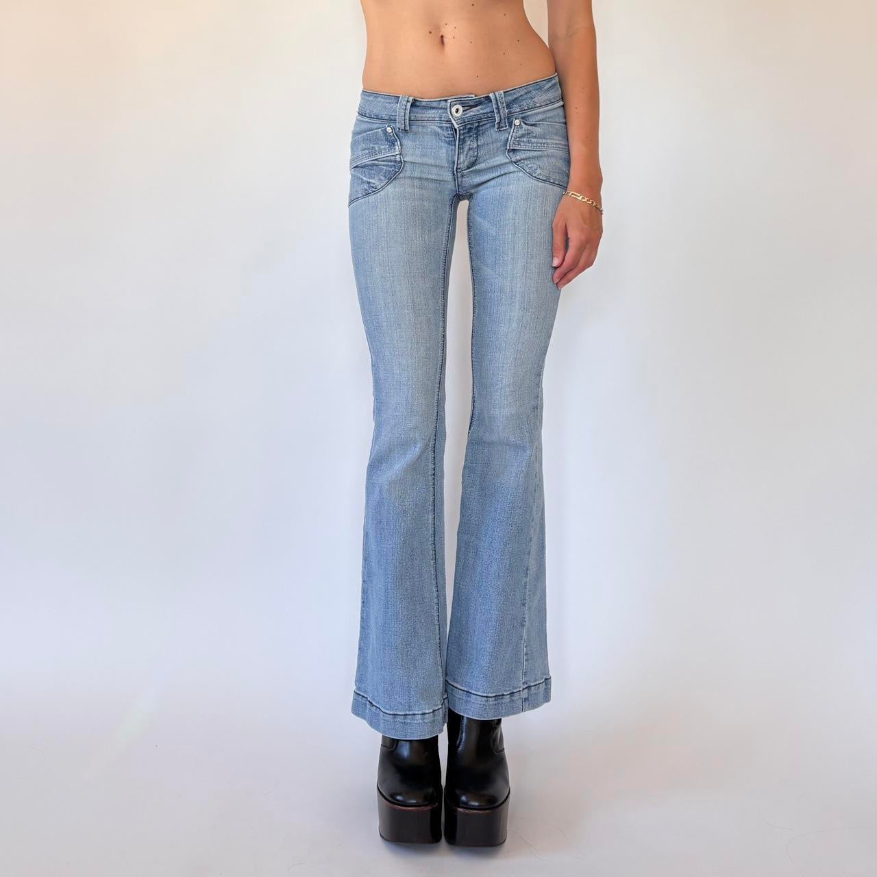 Y2K Low Rise Flare Jeans (XXS)