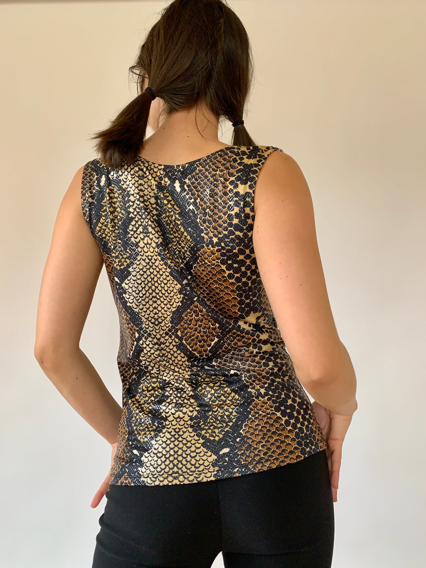2000s Snakeskin Top