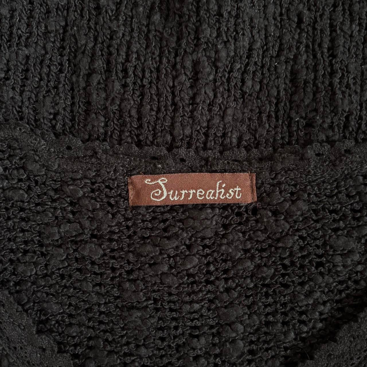 Surrealist Knit & Lace Cardigan (S)