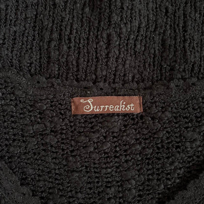 Surrealist Knit & Lace Cardigan (S)