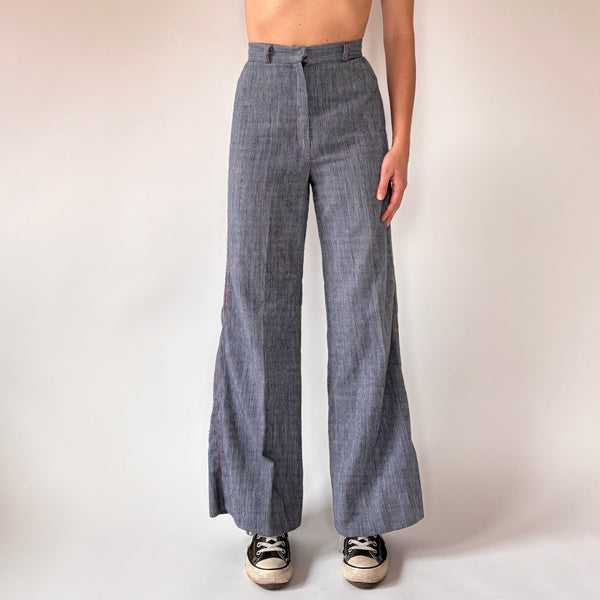 70s Bobbie Brooks Pinstripe Bellbottoms (XS)