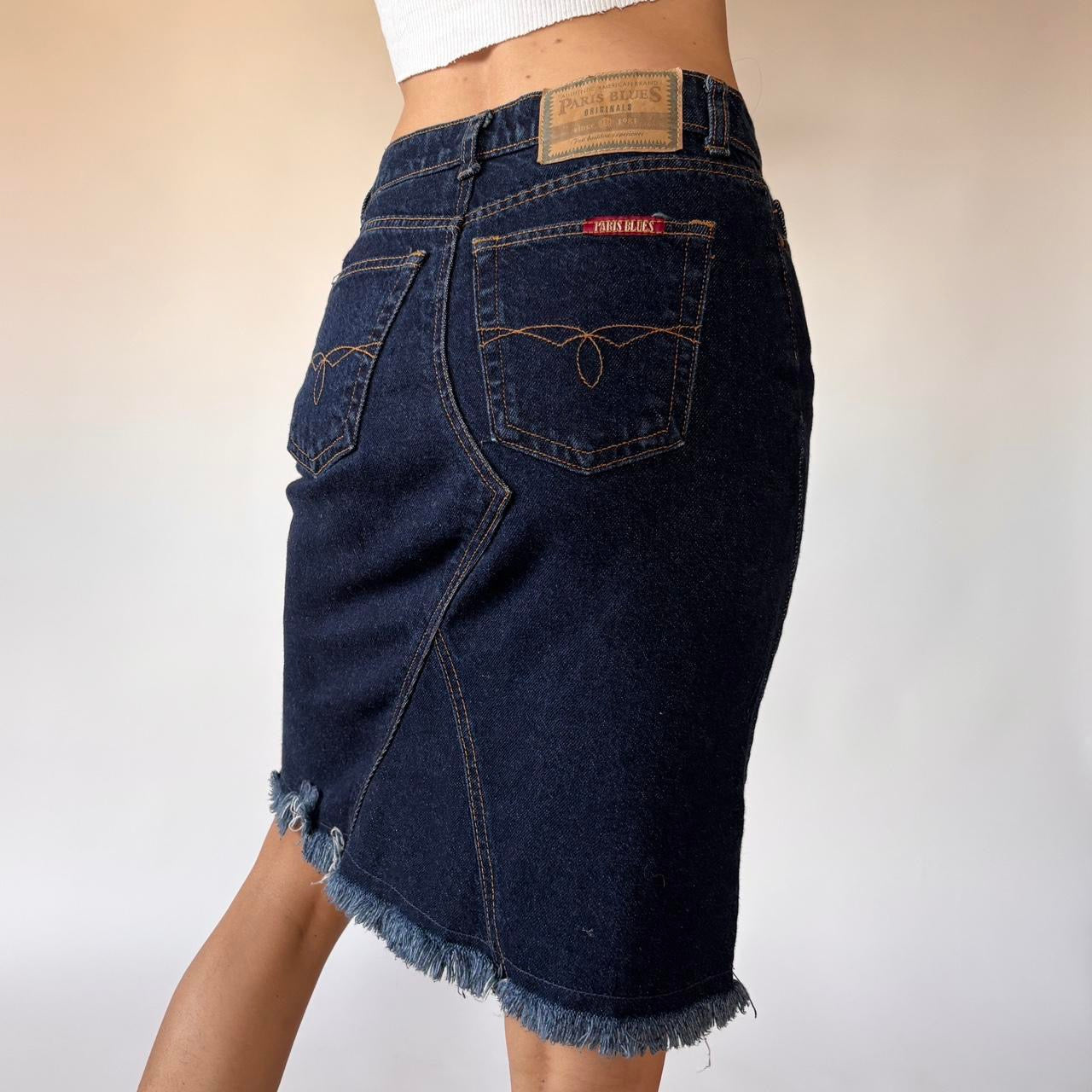 90s Denim Midi Skirt (XS)