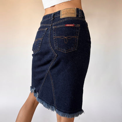 90s Denim Midi Skirt (XS)