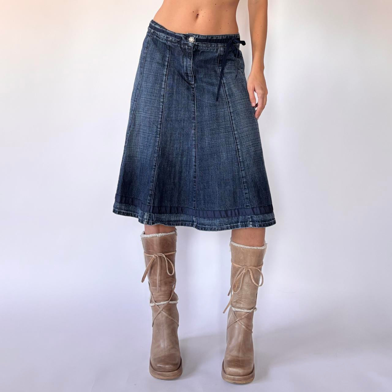 Benetton Made in Italy Denim Skirt (M)