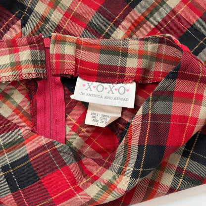 90s Plaid Mini Skirt (XS)