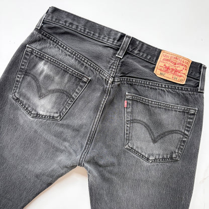 Levi’s Black Wash 501s (L)