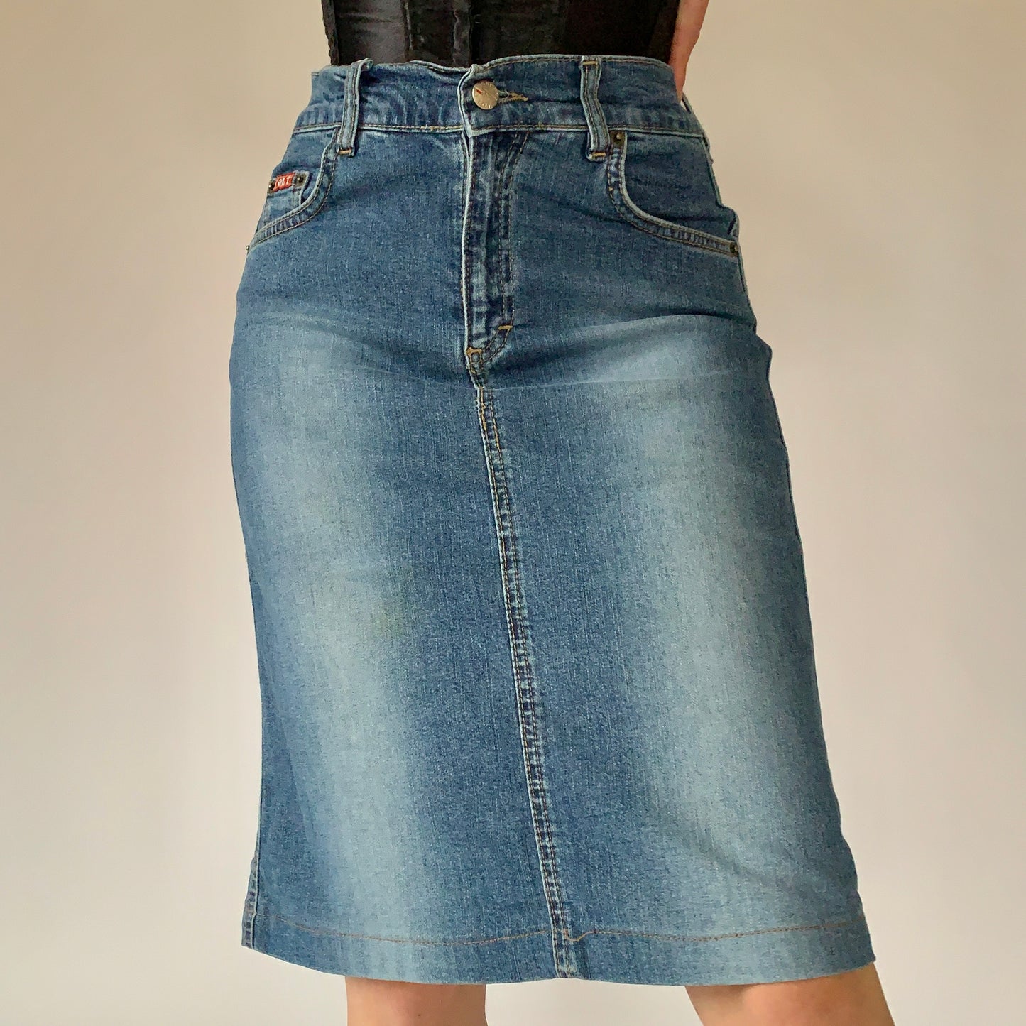 Y2K Denim Midi (S)