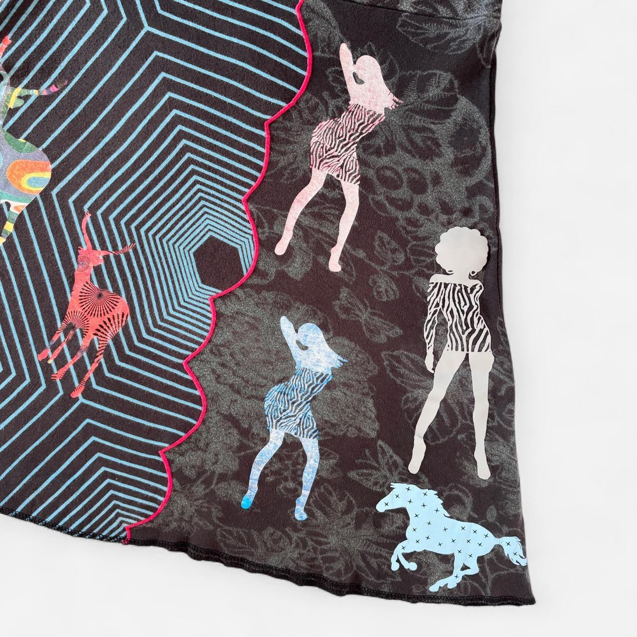 Desigual Graphic Midi Skirt (XS)