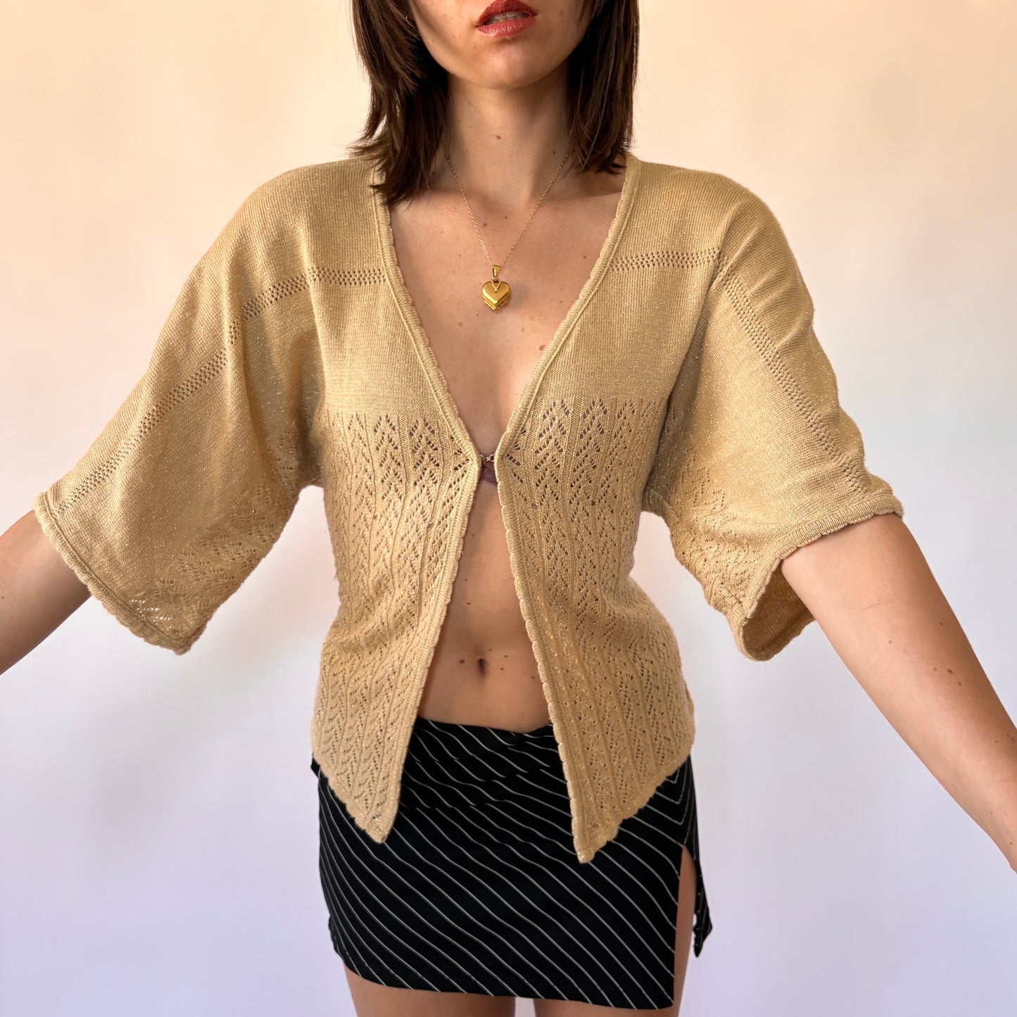 Y2K Slouchy Knit Top (S)