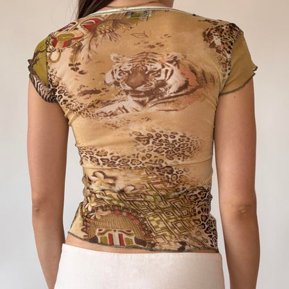 Italian Y2K Mesh Top (XS)