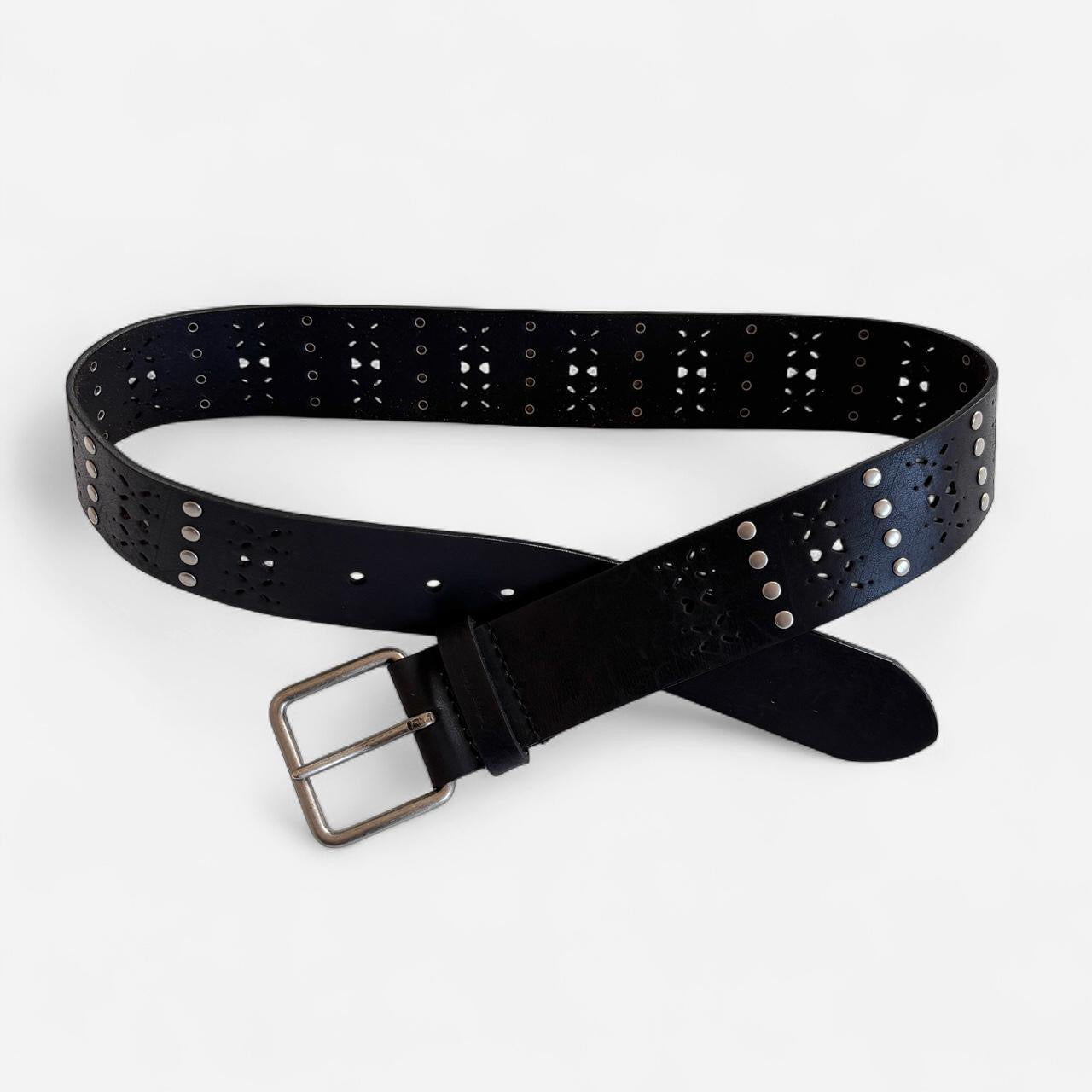 Calvin Klein Studded Cutout Belt