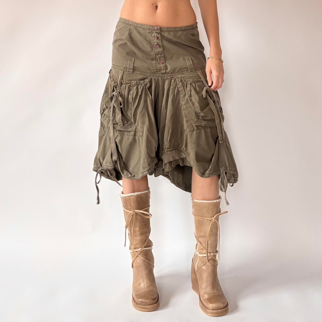 French Y2K Parachute Skirt (S)
