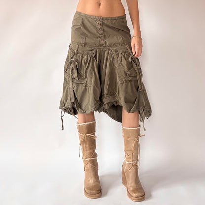 French Y2K Parachute Skirt (S)