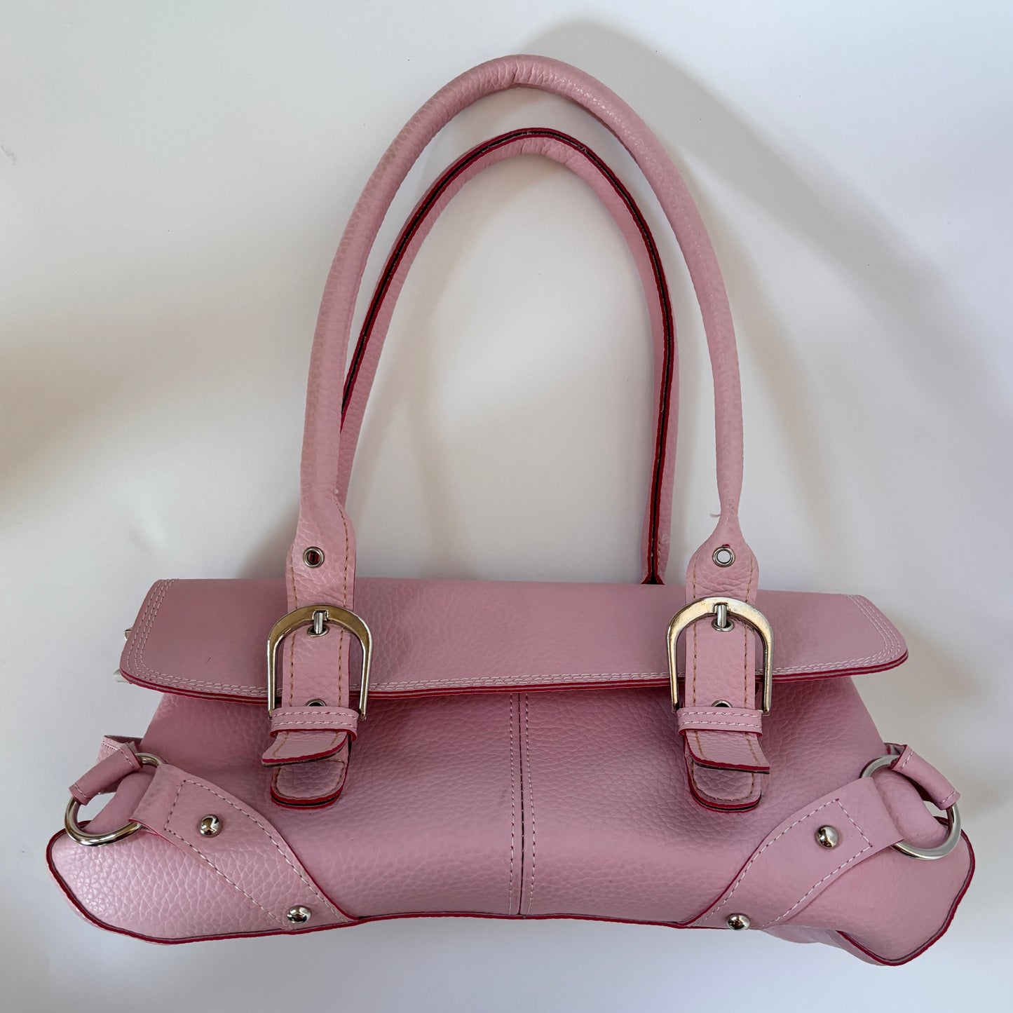Y2K Baby Pink Buckle Bag