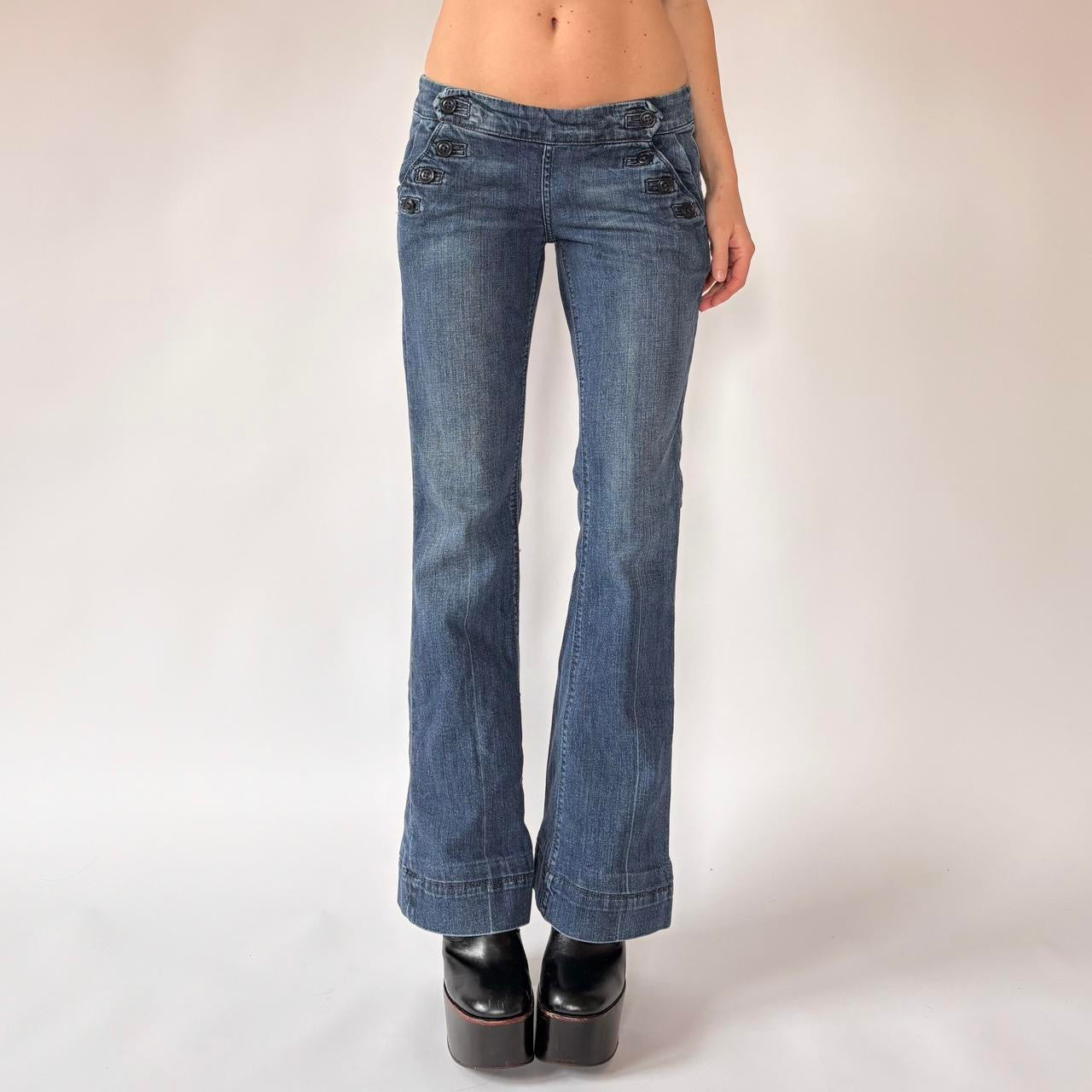 2000s Lucky Low Rise Sailor Jeans (S)