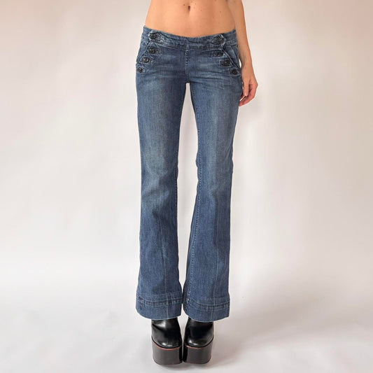 2000s Lucky Low Rise Sailor Jeans (S)
