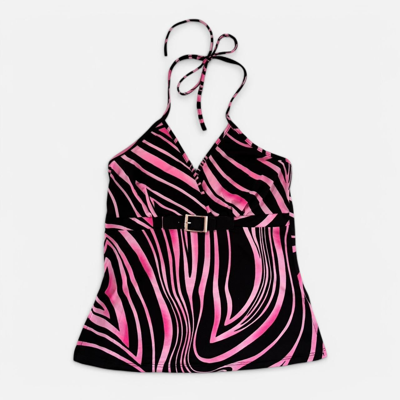 Y2K Groovy Buckle Halter (S/M)