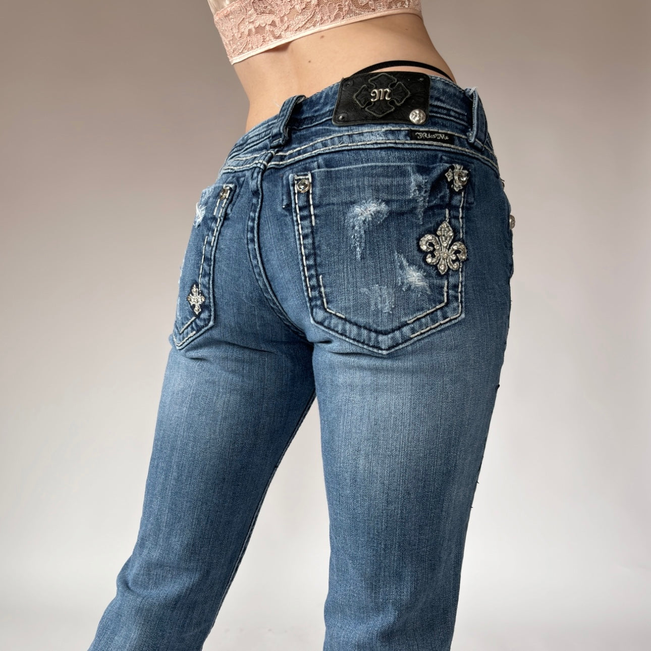 Y2K Miss Me Jeans (S)