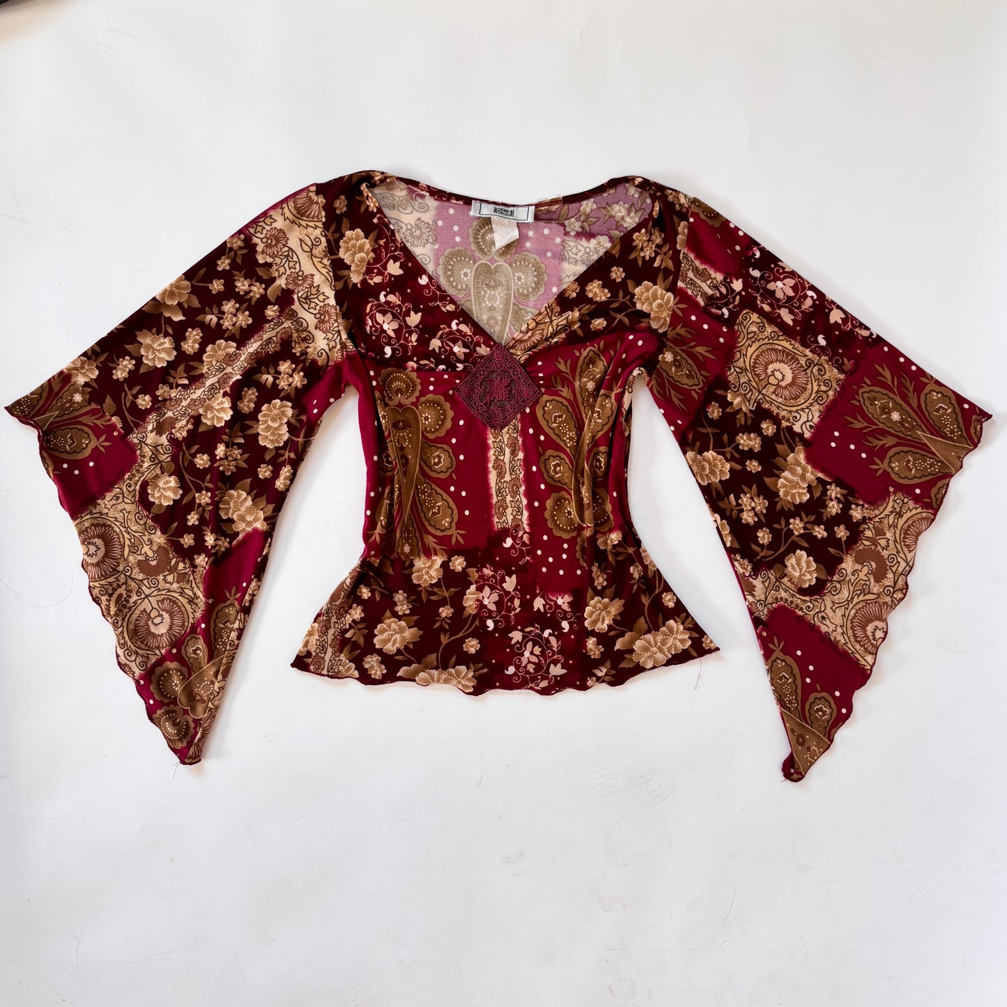 Y2K Angel Sleeve Top (XS/S)