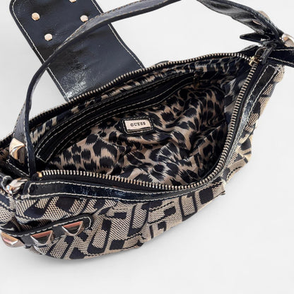 Y2K Guess Monogram Studded Bag
