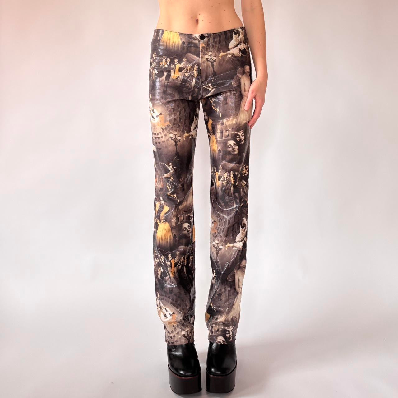 Y2K Novelty Print Pants (M)