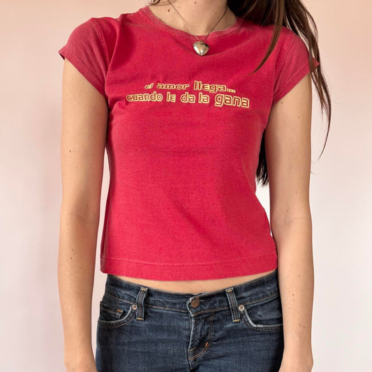 Love & Wings Baby Tee (S/M)