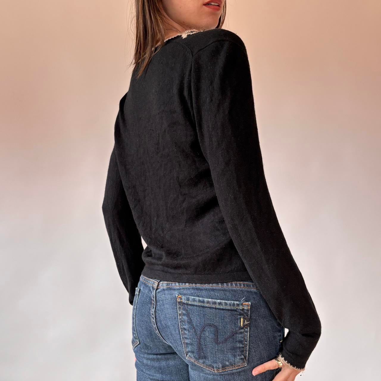 90s Silk & Cashmere Cardigan (S/M)