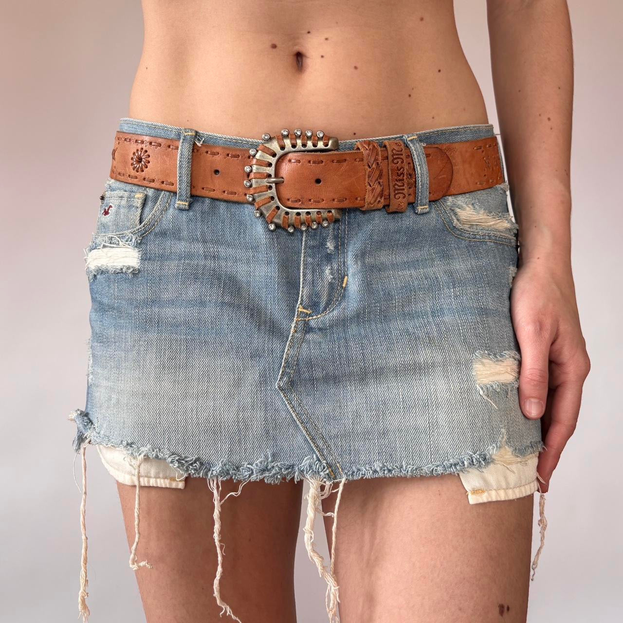 Miss Me Y2K Leather Belt (S)