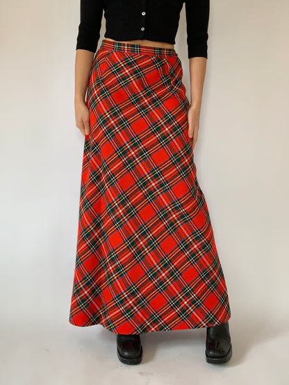Vintage 1970s Maxi Skirt - Small