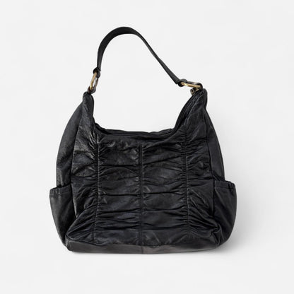 Hobo Black Slouchy Leather Bag