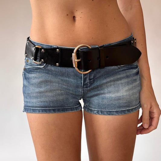 Linea Pelle Studded Leather Belt