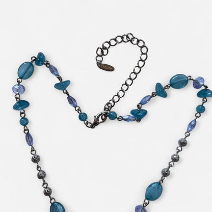 Rhinestone Fleur De Lis Necklace