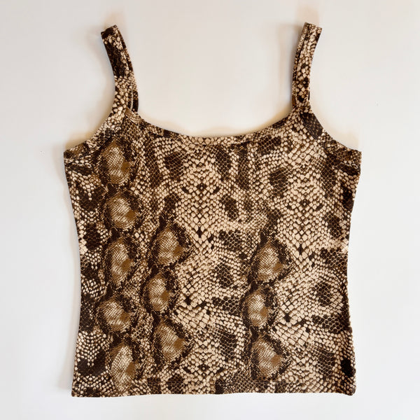 2000s Snakeskin Print Tank (S)