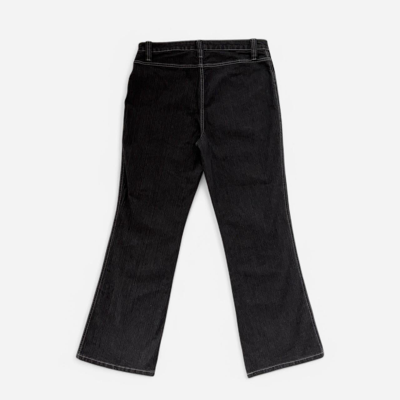 Y2K Embellished Flare Jeans (L)