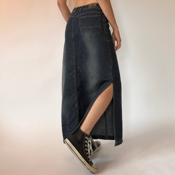 90s Denim Maxi Skirt (S)