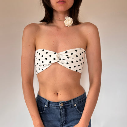 90s Polka Dot Bandeau (S)