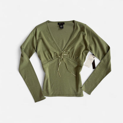 Y2K Deadstock BCBG Ribbon Top (S)