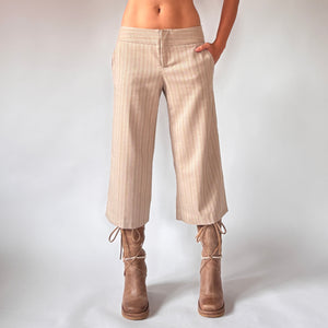 Y2K Wide Leg Capris (S)