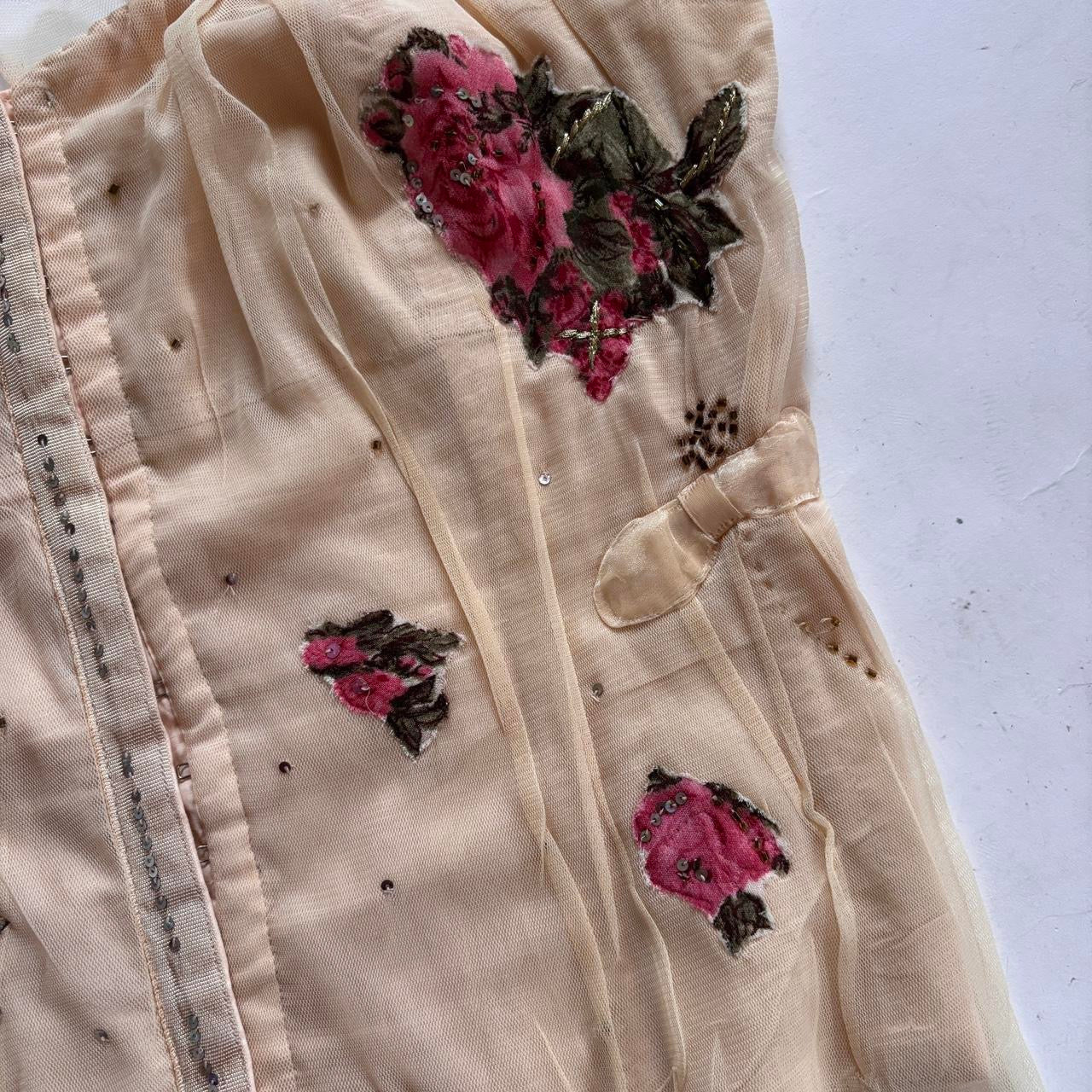 Y2K Charlotte Russe Corset Top (L)