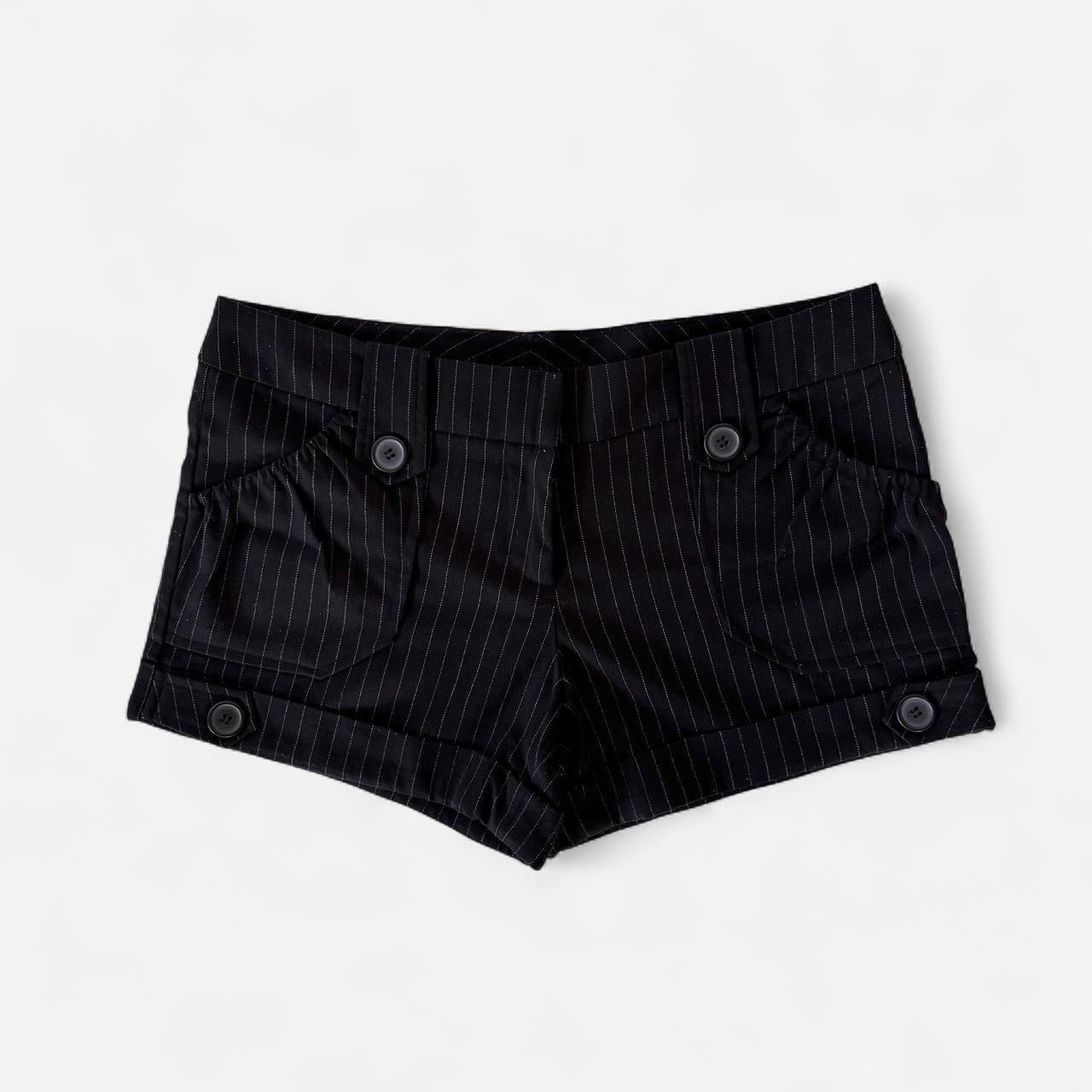 2000s Pinstripe Trouser Shorts (M)