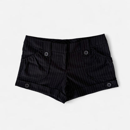 2000s Pinstripe Trouser Shorts (M)