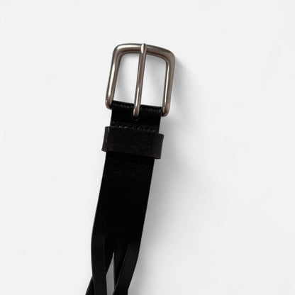 Black Genuine Leather Belt